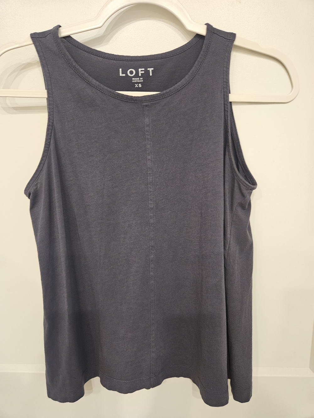 LOFT Women's Slate Gray Sleeveless Tank Top